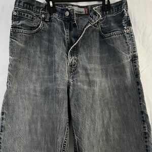 Levi Strauss Co 559 Loose Straight Denim Jean Shorts Mens Size 34x1-Blue Washed